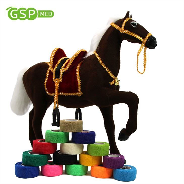 2022 Nice Design Custom Design Self Adhesive Non-woven Cohesive Elastic Bandage For Horse Leg