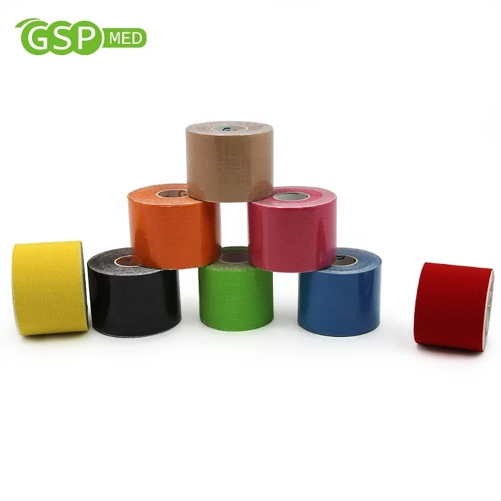 Colorful Factory Price Breathable Athletic Kinesiology Tape Muscle Tape